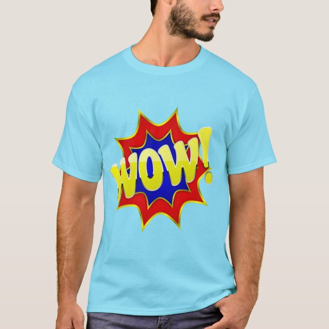 Camiseta Cómic WOW. (Anverso)