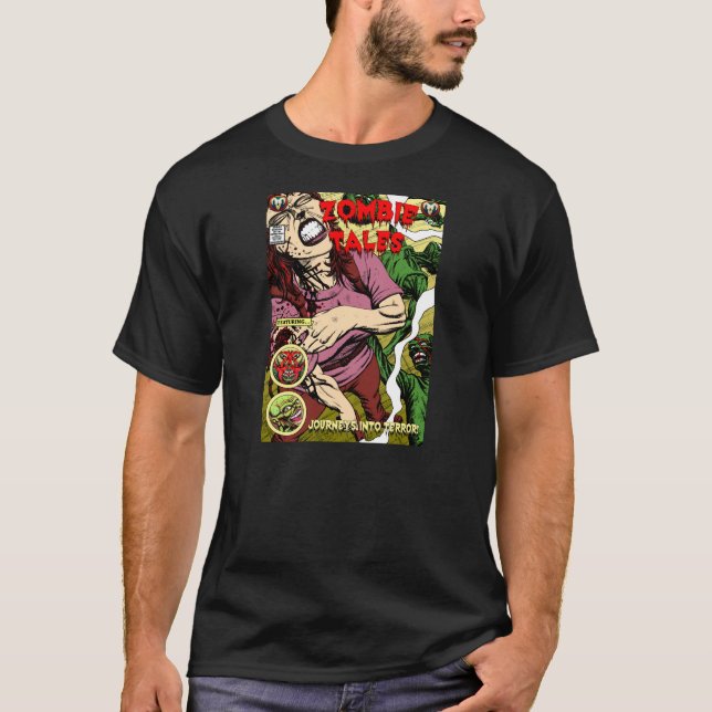 Camiseta cómica de los cuentos del zombi (Anverso)
