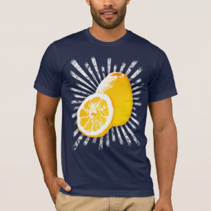 Camiseta cómica del chapoteo del limón
