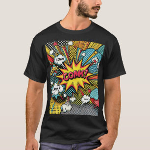 Camiseta cómica pop - Audaz diseño retro