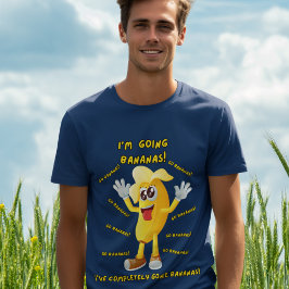 Camiseta Comical Banana Chiste "¡Me voy a la banana!" Diver