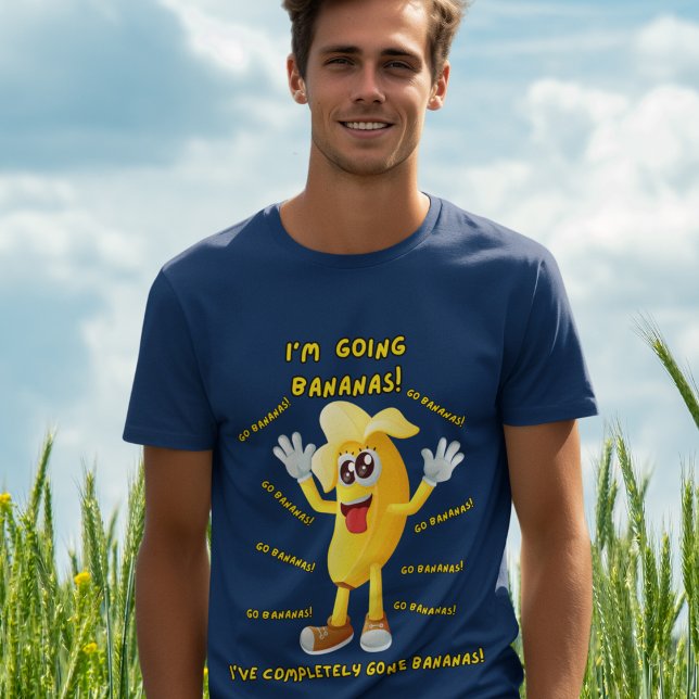 Camiseta Comical Banana Chiste "¡Me voy a la banana!" Diver (Subido por el creador)