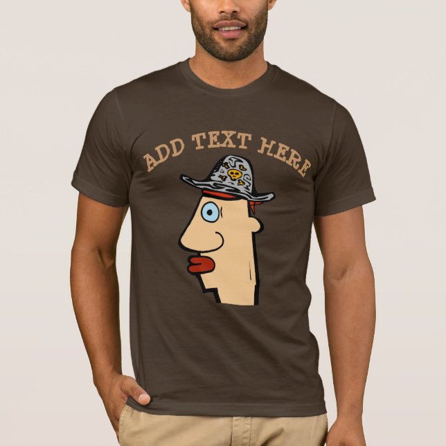 Camiseta Comical Head as a Pirate (Anverso)