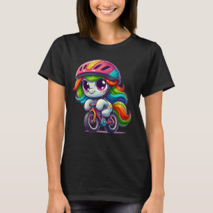Camiseta Cómico caballo bebé en bicicleta divertido para Ch