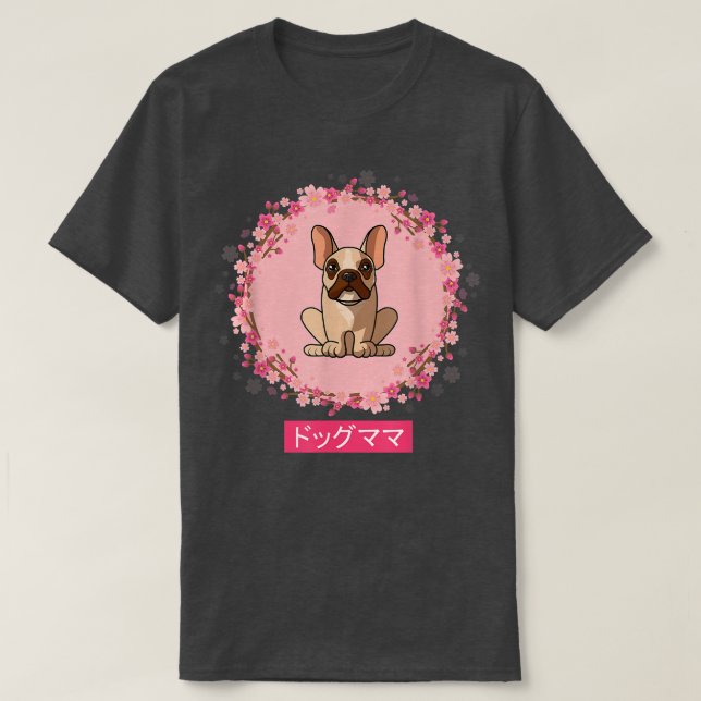 Camiseta Cómico Corgi Perro Mamá Sakura Cherry Blossom (Diseño del anverso)