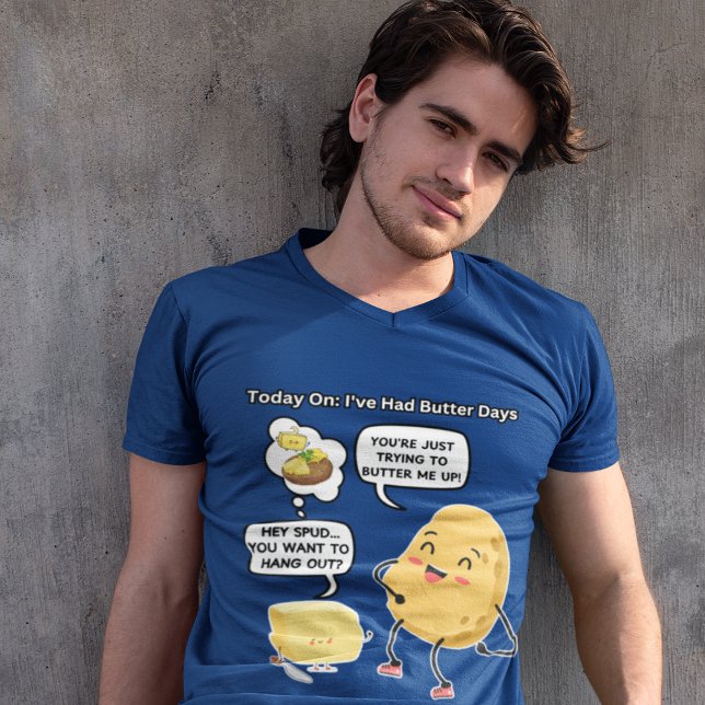 Camiseta Cómico de televisión gracioso brota y papa de humo (Subido por el creador)