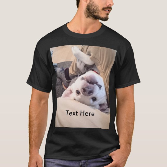 Camiseta Cómico foto-camiseta de perro gracioso no será ign (Anverso)