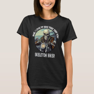 Camiseta Cómico motociclista para ciclistas mujeres