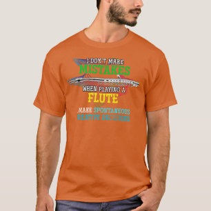 Camiseta Cómico músico cita flauta