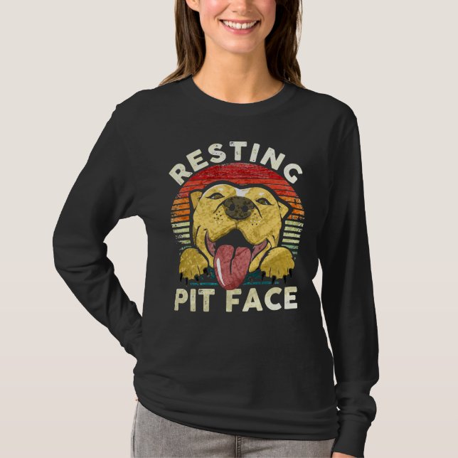 Camiseta Cómico perro que descansa Chiste cara a cara Cita  (Anverso)