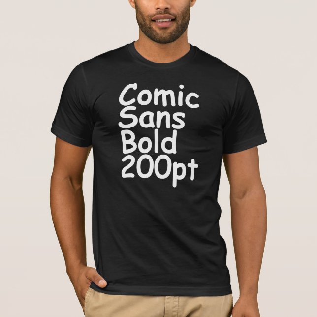 Camiseta cómico sin negro intrépido de 200 pintas (Anverso)