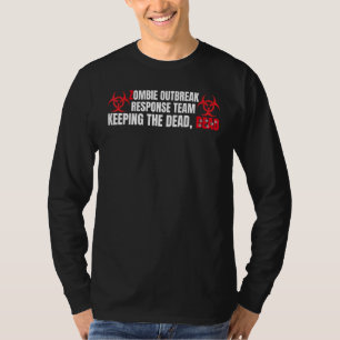 Camiseta Cómico Zombie Apocalipsis No Muerto Para Hombres Q