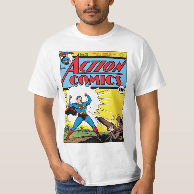 Camiseta Comics de acción #35 (Anverso)