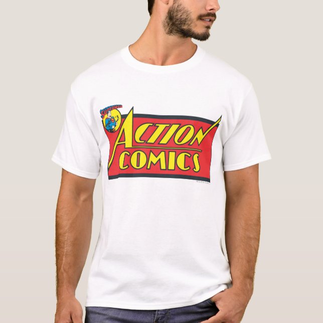 Camiseta Comics de acción - Superman (Anverso)