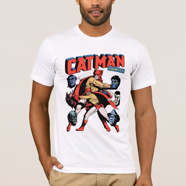 Camiseta Cómics de Cat-Man: noviembre de 1944 (Anverso)