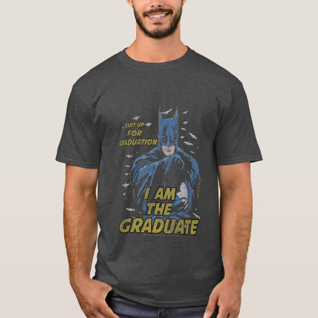 Camiseta Cómics de DC Batman soy graduado de Batman Boceto  (Anverso)