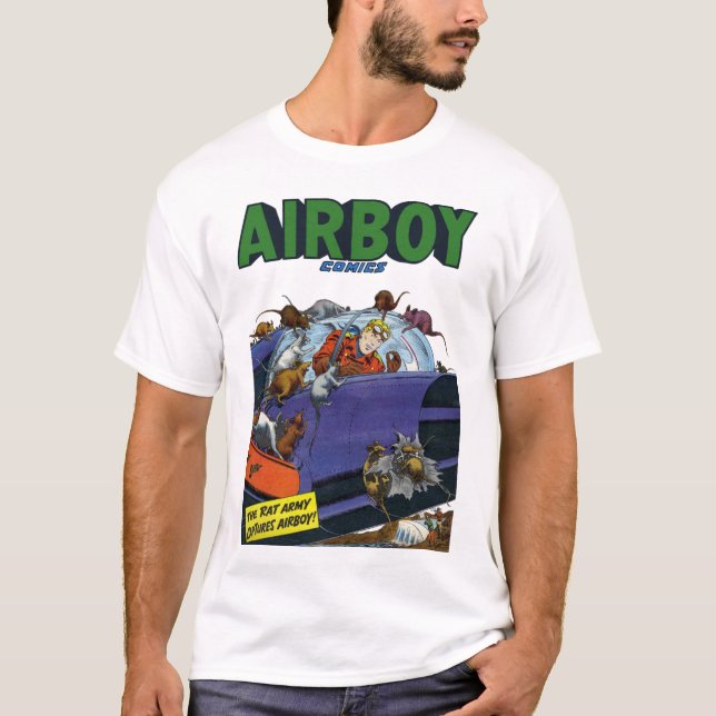 Camiseta Comics de Retro Airboy (Anverso)