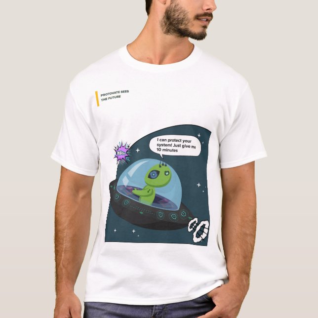 Camiseta Cómics Greenie Protector Man T-Shirt (Anverso)