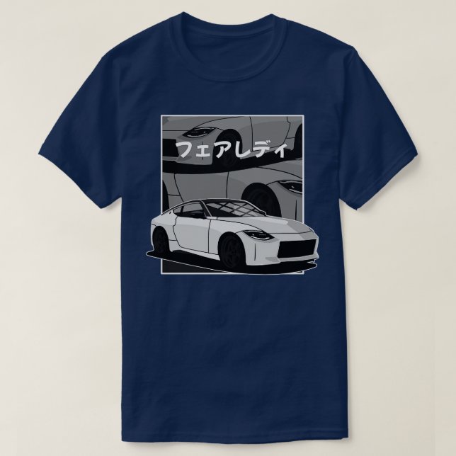 Camiseta Comics japoneses de Nissan 400z z35 (Diseño del anverso)