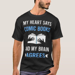 Camiseta Cómics Libros Cómicos Mi Corazón