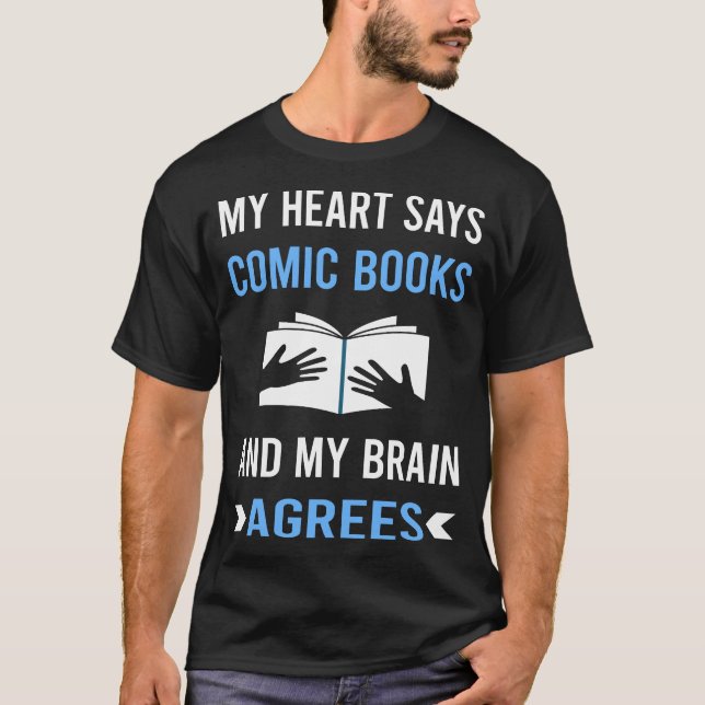Camiseta Cómics Libros Cómicos Mi Corazón (Anverso)