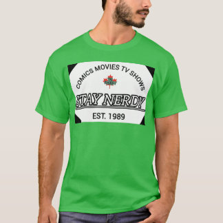 Camiseta Cómics MoviesV Show Stay Nerdy Est 1989