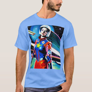 Camiseta Comics Spacegirl retro estética 2
