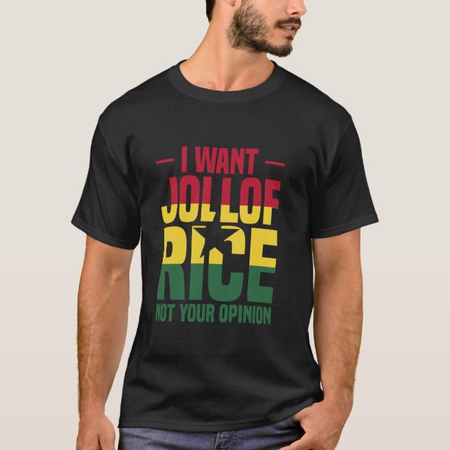 Camiseta Comida Africana Comida Ghanesa Amante de la Comida (Anverso)