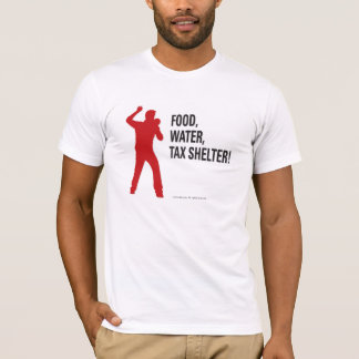 Camiseta ¡Comida, agua, protección fiscal!