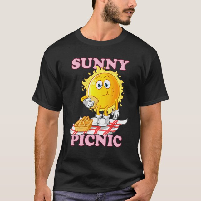 Camiseta Comida al aire libre Sunny Picnic Picnic (Anverso)
