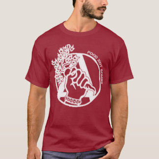Camiseta Comida anarquista no bombas