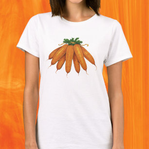 Camiseta Comida antigua, montón de zanahorias orgánicas veg