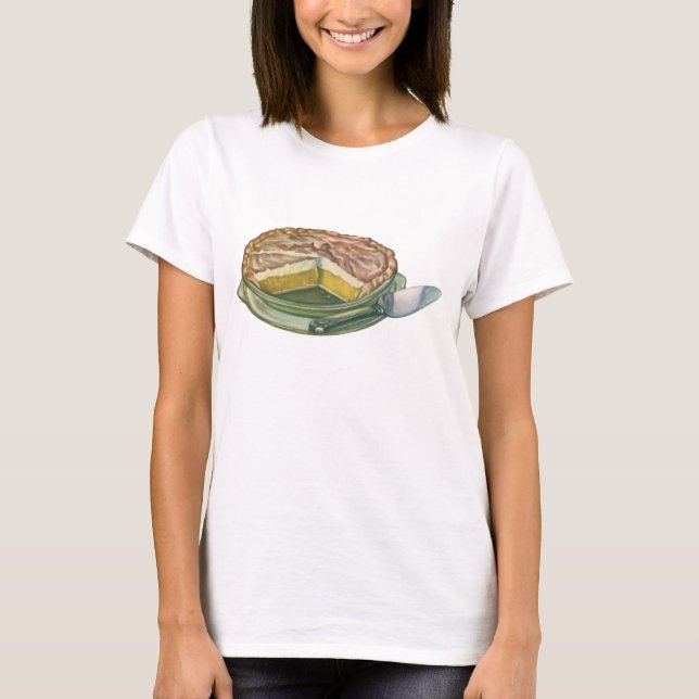 Camiseta Comida Antigua, Tarta de Merengue de Limón Postre (Anverso)