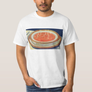 Camiseta Comida antigua, tazón caliente de sopa de tomate c