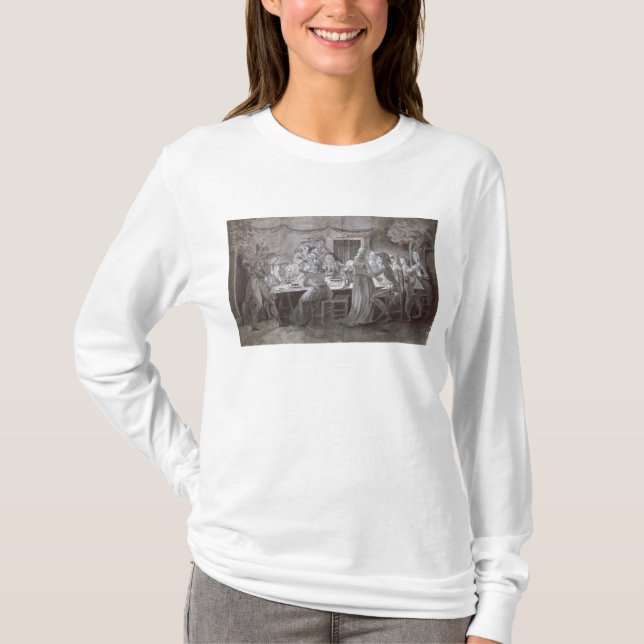 Camiseta Comida Boda nocturna (Anverso)
