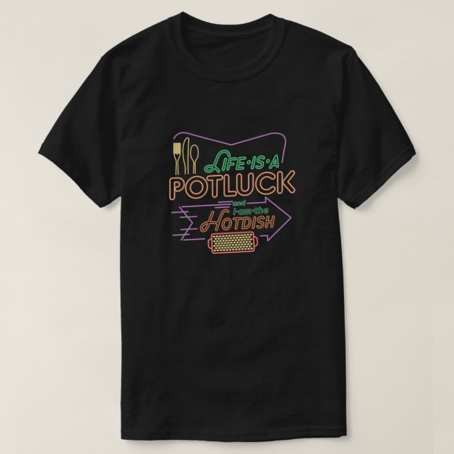 Camiseta Comida caliente para compartir (Diseño del anverso)