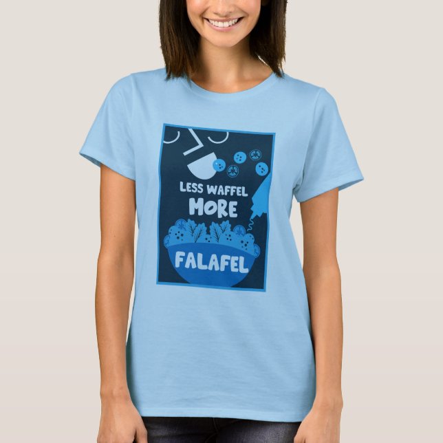 Camiseta Comida callejera de Falafel (Anverso)