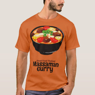 Camiseta Comida callejera tailandesa curry deliciosa comida