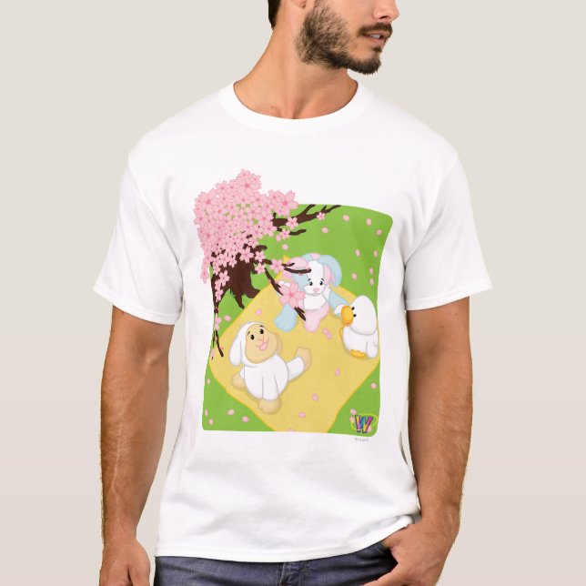 Camiseta Comida campestre de la celebración de la primavera (Anverso)