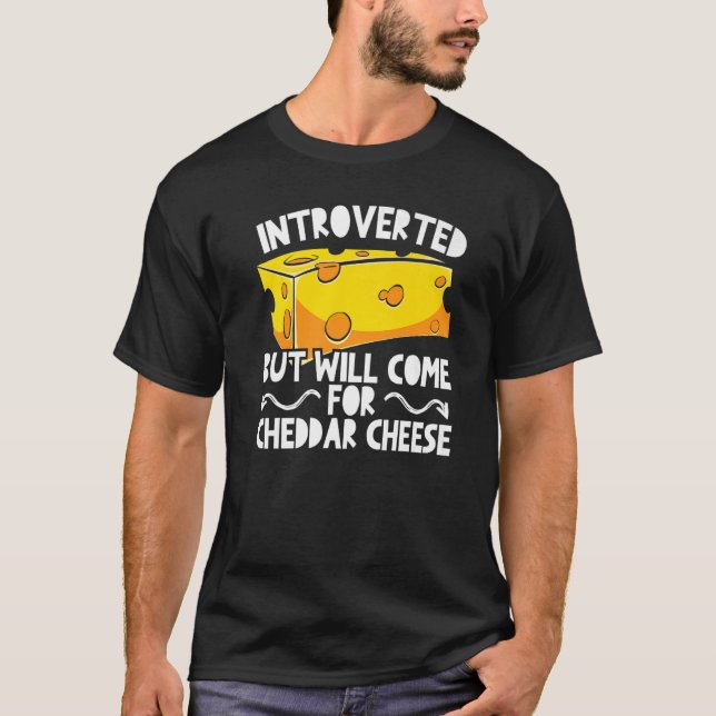 Camiseta Comida Cheddar de queso 1 (Anverso)