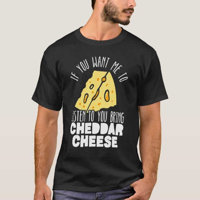 Camiseta Comida Cheddar de queso 1 (Anverso)