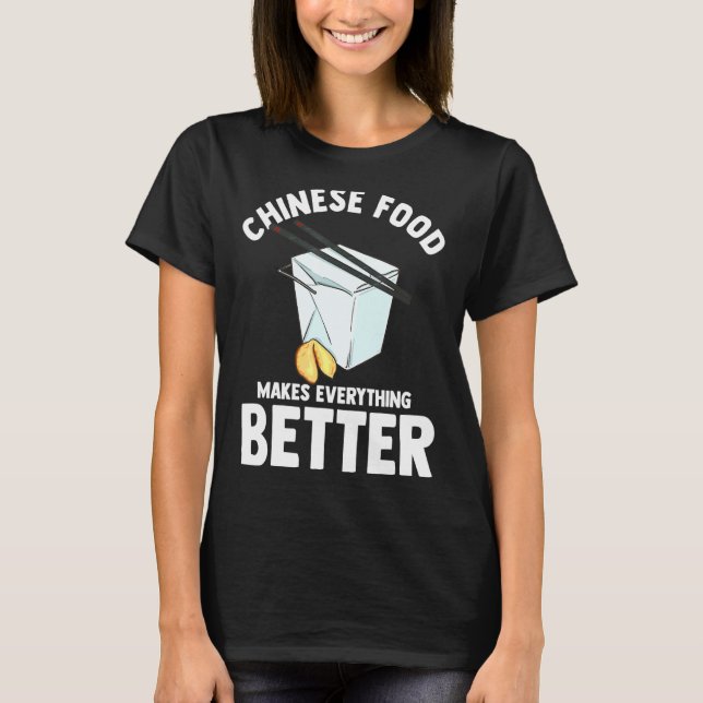 Camiseta Comida China Comida Para Llevar Apasionado De La C (Anverso)