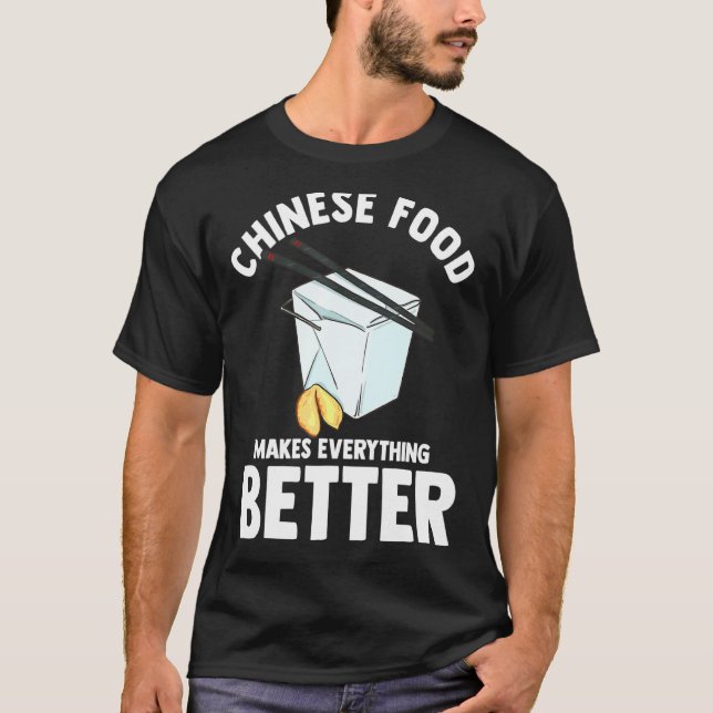 Camiseta Comida China Comida Para Llevar Apasionado De La C (Anverso)