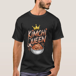Camiseta Comida Coreana Mujeres Chica Reina Kimchi