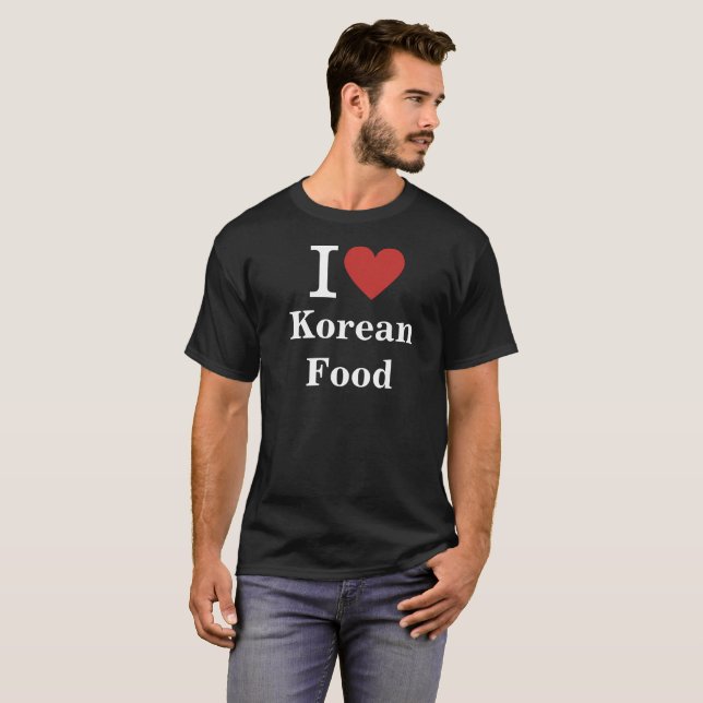 Camiseta ❤️ comida coreana para empleados PERSONALIZADOS ho (Anverso completo)