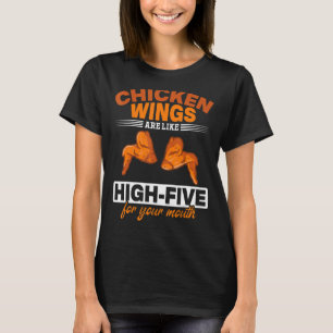 Camiseta Comida de ala de pollo - Alas de pollo son como AL