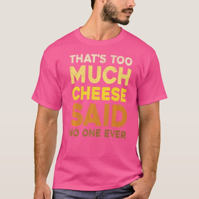 Camiseta Comida de aperitivo Queso de queso Cheddar (Anverso)