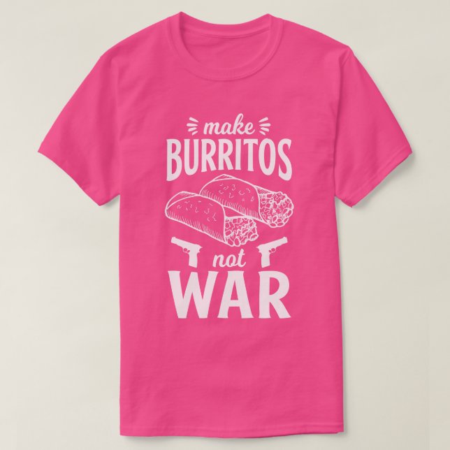Camiseta Comida de Burrito Mexicano (Diseño del anverso)