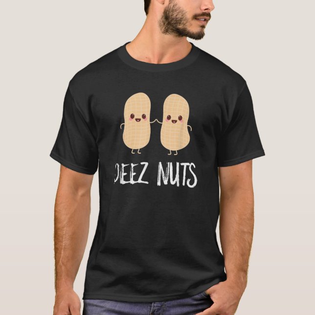 Camiseta Comida de cacahuete Graciosa Kawaii Cute Meme Deez (Anverso)