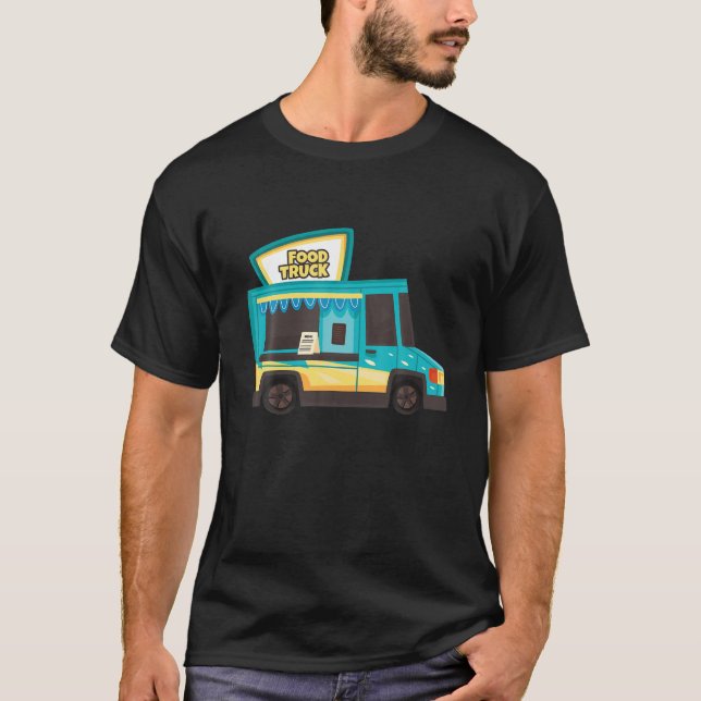 Camiseta Comida de Camión de Comida Sobre Ruedas Restaurant (Anverso)